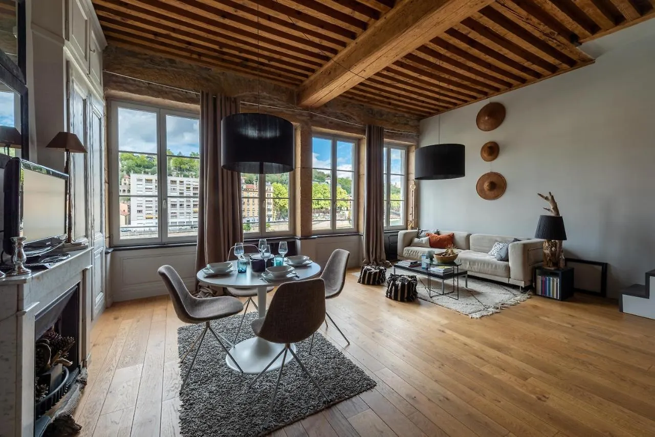 Le Loft Ethnic - Avec Jolie Vue Sur La Saone Διαμέρισμα Λυών